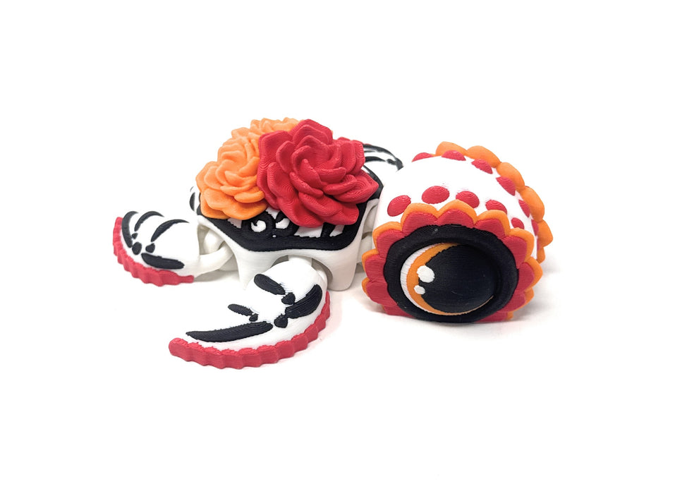Day of the Dead Turtle 5"