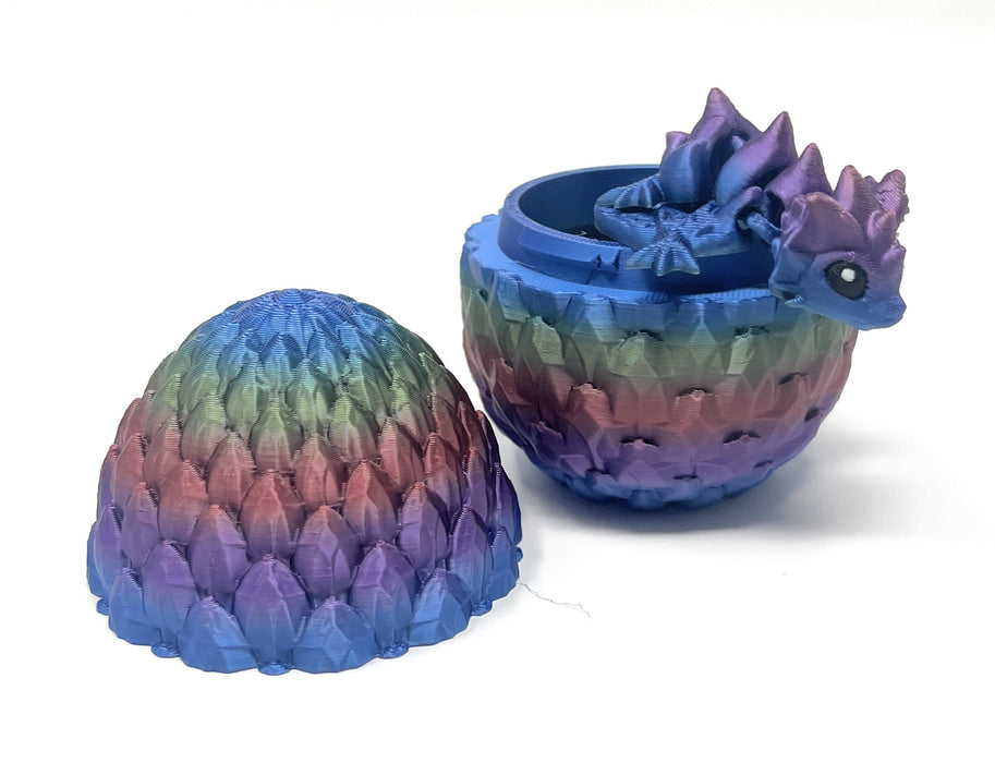 Baby Wyvern Dragon with Dragon Egg 3D Printed Cinderwing3D Articulated Fidget Toy