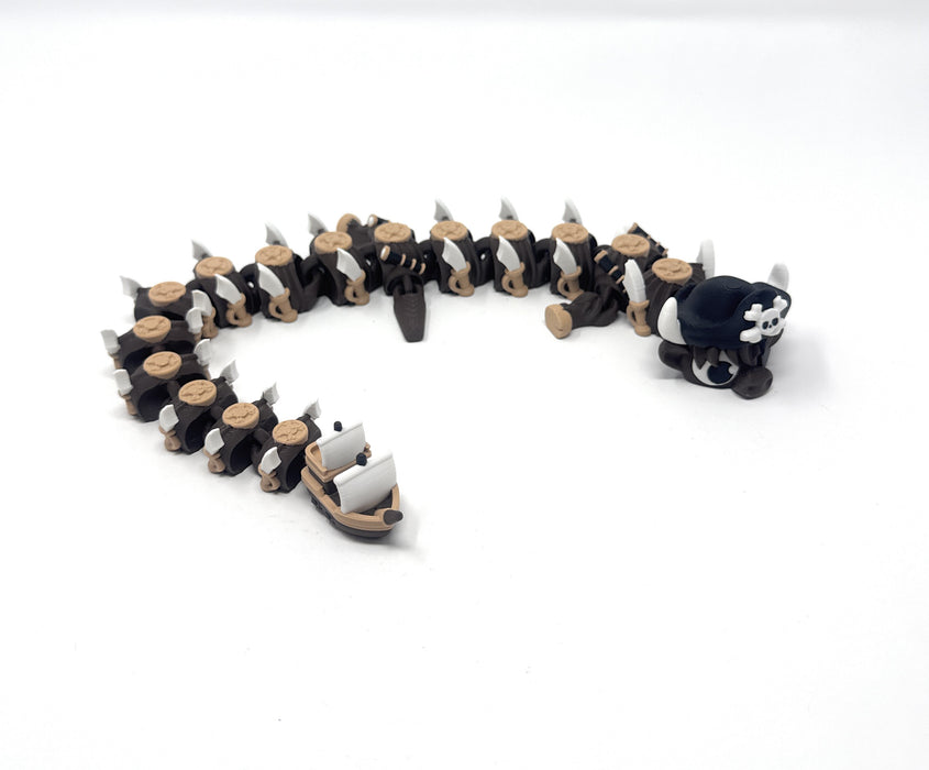 16" Highland Cow Pirate Dragon
