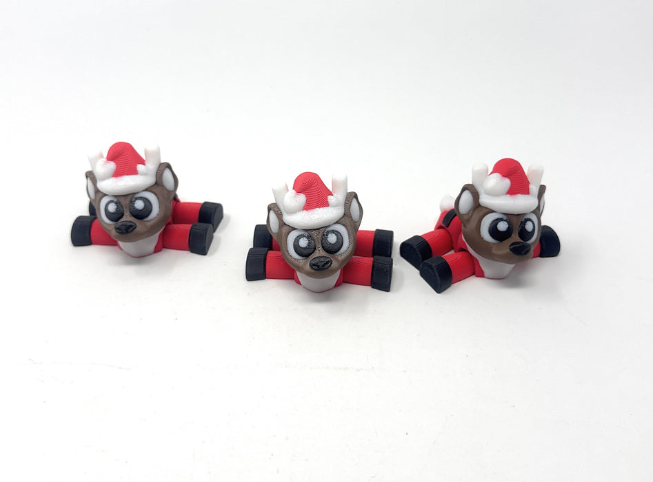 Red Reindeer Minis Pack of 3