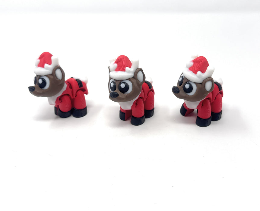 Red Reindeer Minis Pack of 3