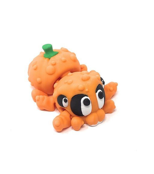 Halloween Pumpkin Spider 4" Long