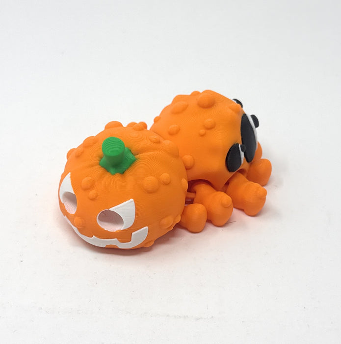 Halloween Pumpkin Spider 4" Long